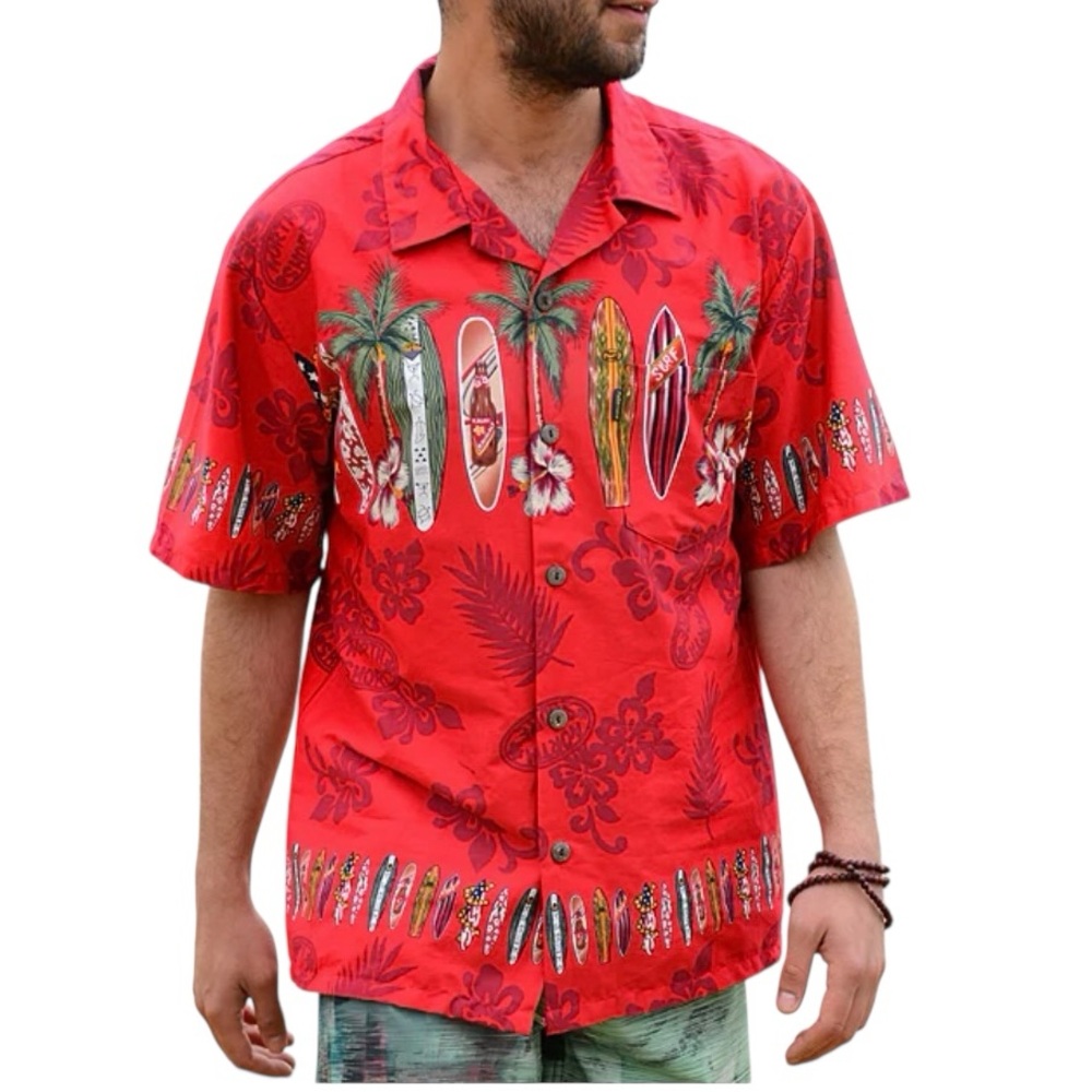 Palmwave Hawaii Button Down Shirt Size 2XL
